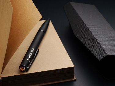 Logotrade promotional item image of: Ball pen with AMBER stone 2070036