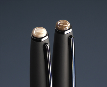 Logotrade corporate gifts photo of: Striped Flint Pen set 1284036