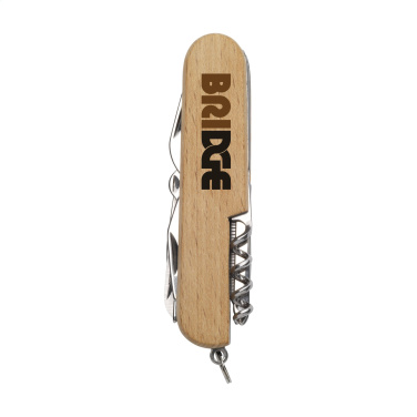 Logo trade corporate gift photo of: Beechwood Pocket knife