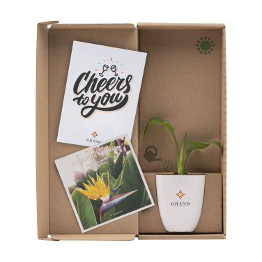 Logo trade business gifts image of: Treemore Letterbox Trees Bird of Paradise plant