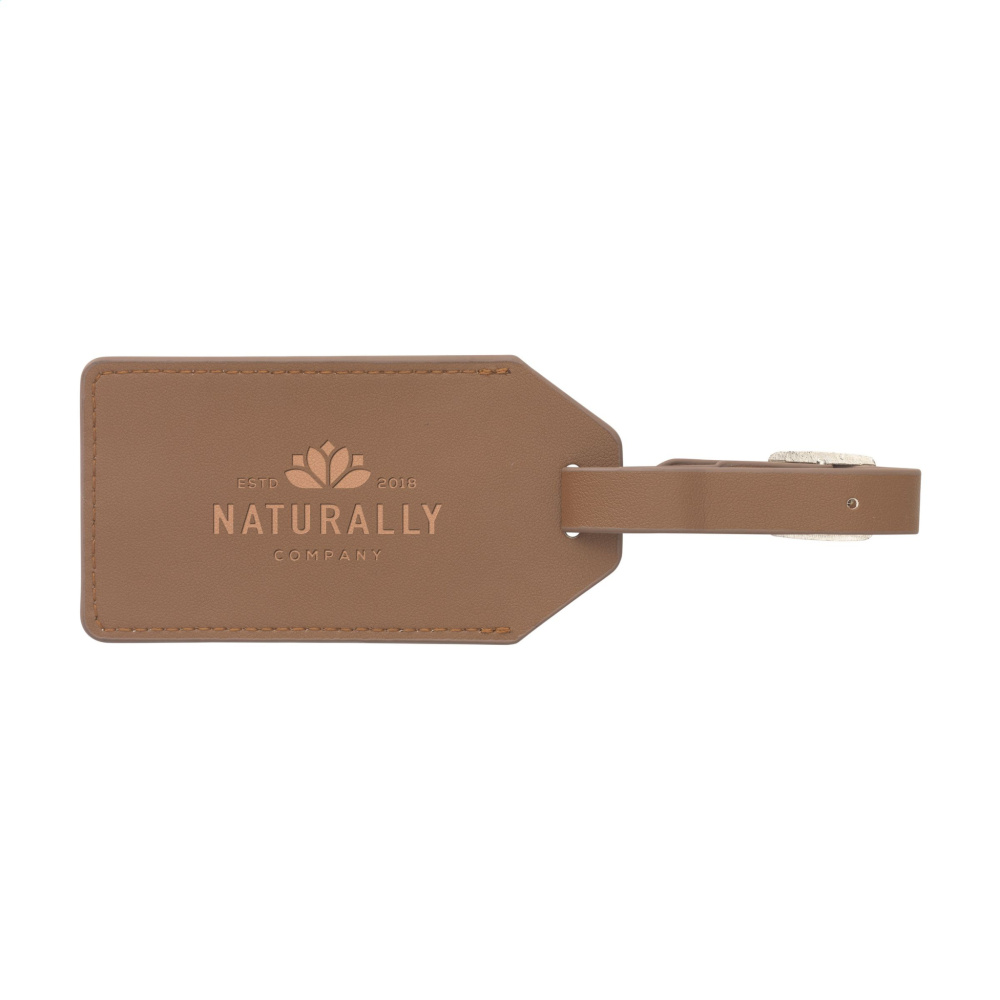 Logotrade promotional merchandise image of: Vegan Pineapple Leather Luggage Tag