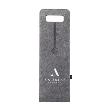 Logo trade corporate gifts image of: Wine Bag-to-Give GRS RPET