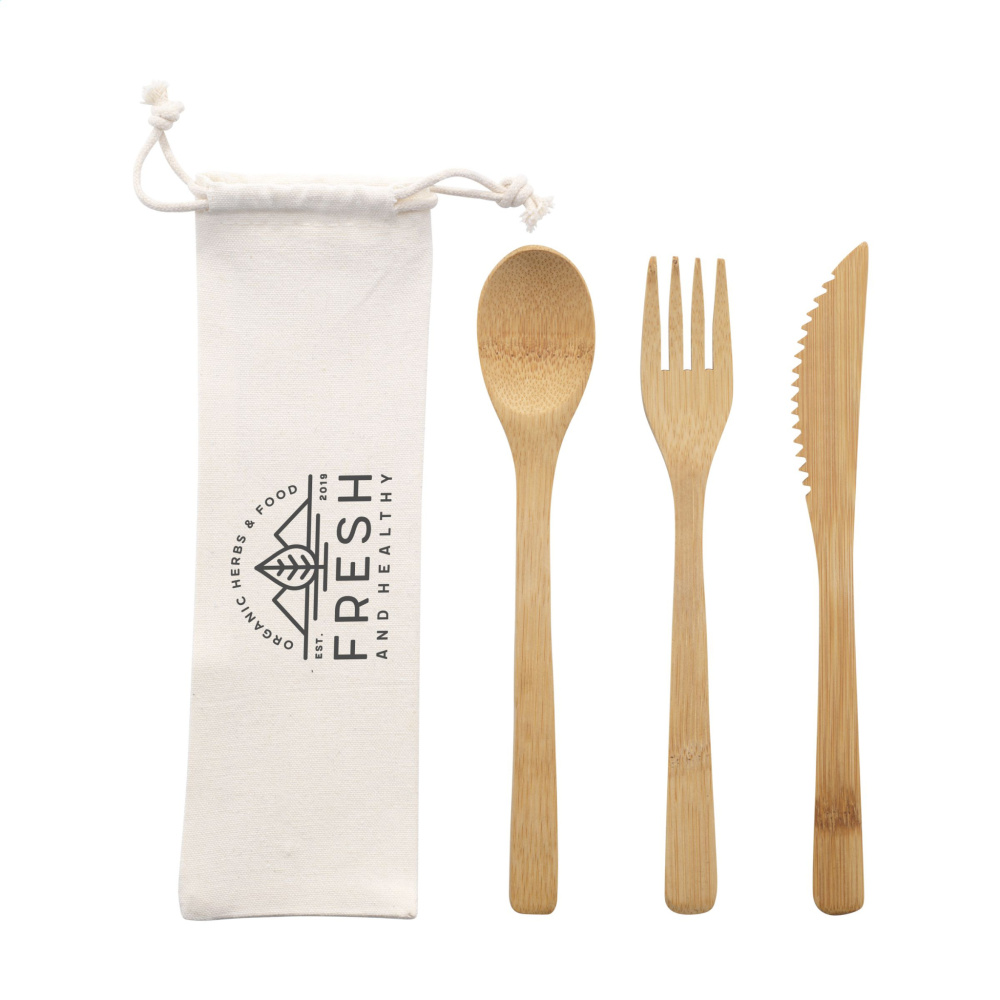 Logotrade promotional merchandise image of: Bambu Cutlery Set