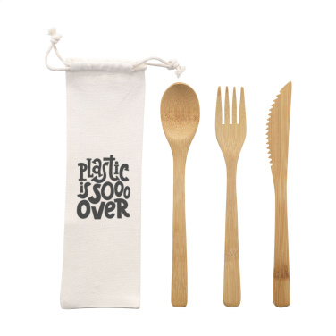 Logotrade promotional merchandise image of: Bambu Cutlery Set