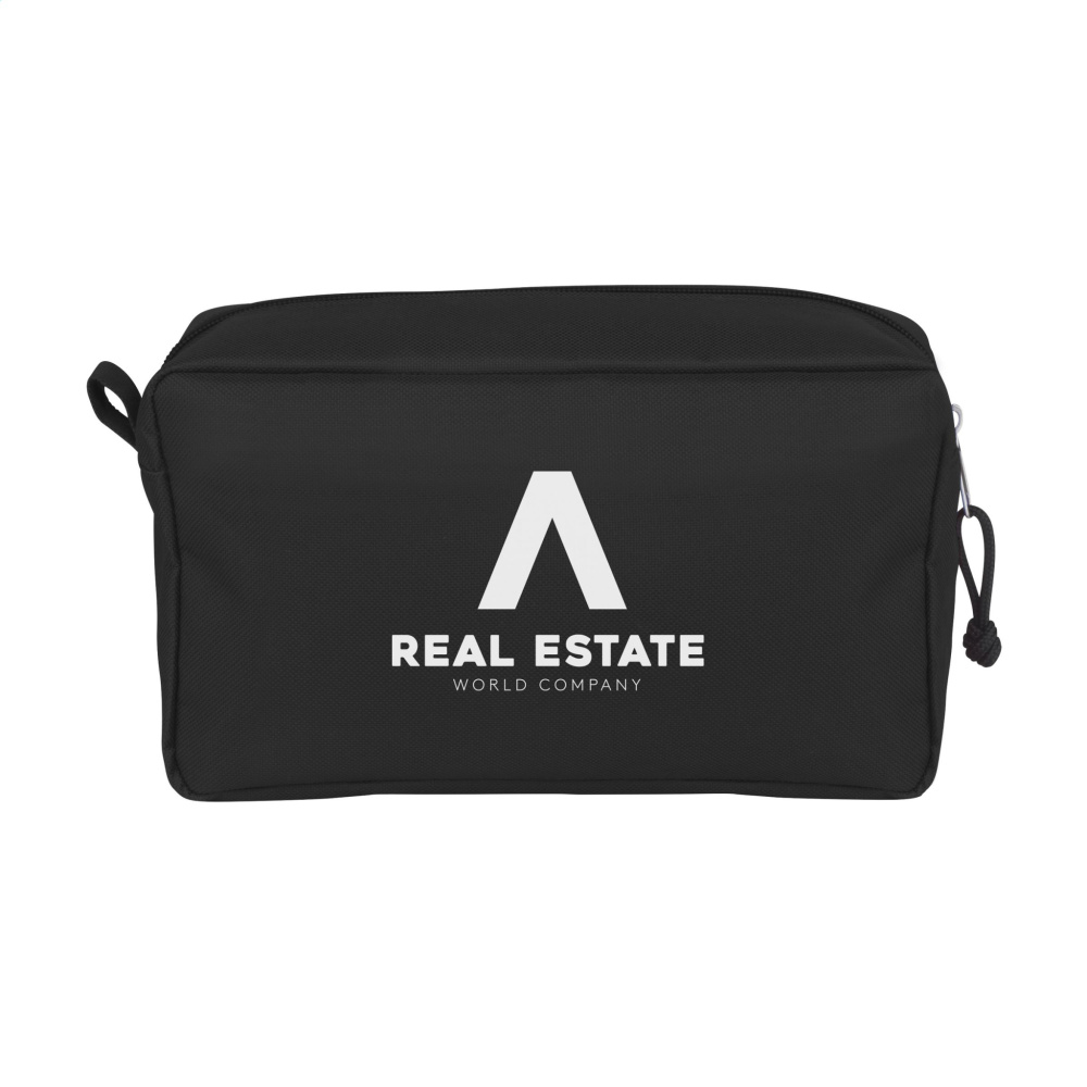 Logo trade business gifts image of: Stacey GRS RPET toiletry bag