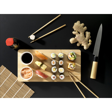 Logo trade corporate gifts picture of: Temaki Bamboo Sushi Tray gift set