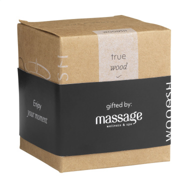 Logo trade promotional merchandise picture of: Wooosh Scented Candle True Wood