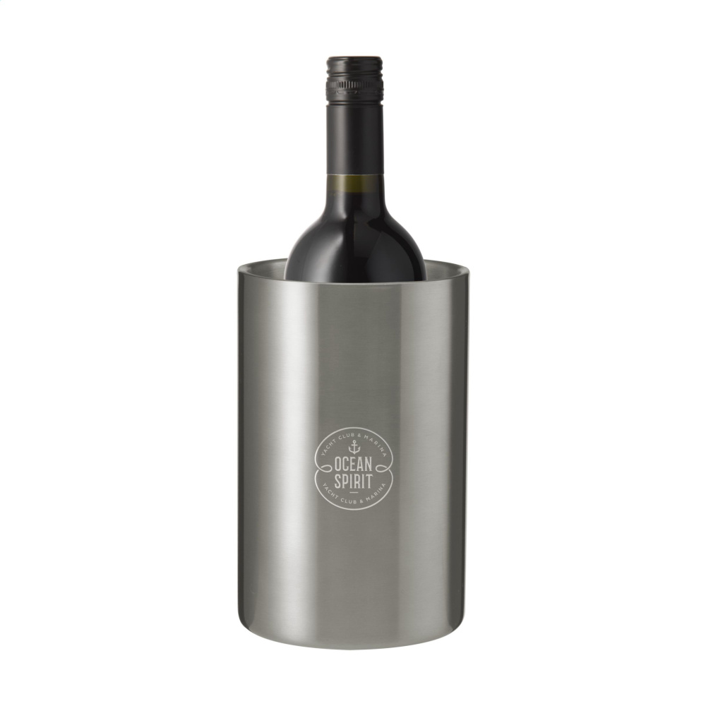 Logo trade promotional gifts image of: CoolSteel RCS Recycled Steel wine cooler