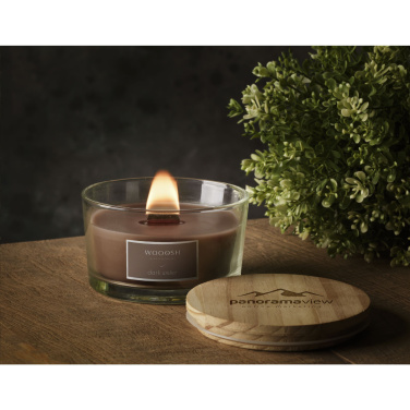 Logo trade business gift photo of: Wooosh Flame Scented Candle Dark Amber