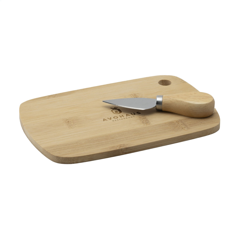 Logotrade advertising product image of: Bamboo Cheese Platter 2-pcs