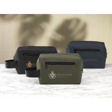 Logo trade promotional item photo of: LeLennon RCS Recycled PU Toiletry Bag