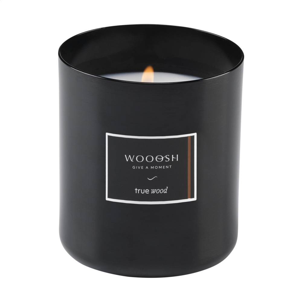 Logo trade promotional products image of: Wooosh Scented Candle True Wood X-Mas