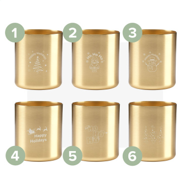 Logo trade promotional product photo of: Wooosh Scented Candle True Wood X-Mas