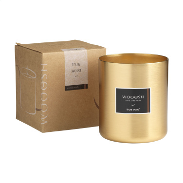 Logo trade promotional items image of: Wooosh Scented Candle True Wood X-Mas