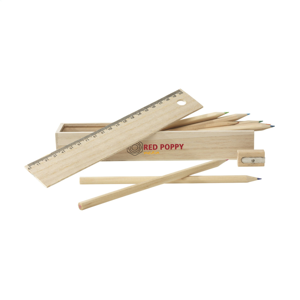 Logo trade promotional merchandise picture of: LiniBox colouring pencils