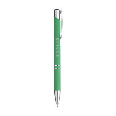 Logo trade promotional merchandise photo of: Ebony Soft Touch Accent pen
