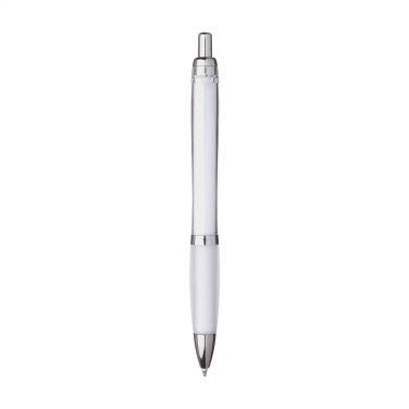 Logo trade promotional merchandise photo of: Athos Solid GRS Recycled ABS pen