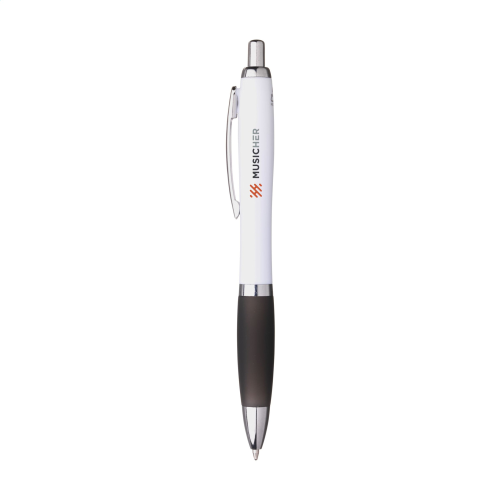 Logo trade advertising products picture of: Athos Trans GRS Recycled ABS pen