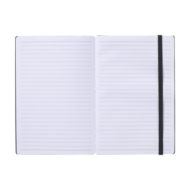 Logotrade promotional merchandise photo of: Bamboo Journal Naked Spine Paper Notebook Black A5