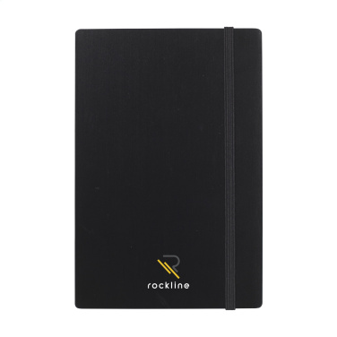 Logo trade promotional merchandise picture of: Bamboo Journal Naked Spine Paper Notebook Black A5