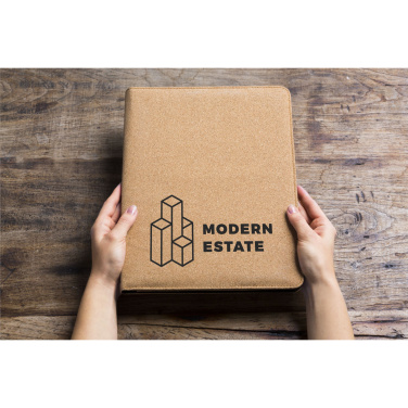 Logo trade business gift photo of: Eco Conference Cork A5 document folder