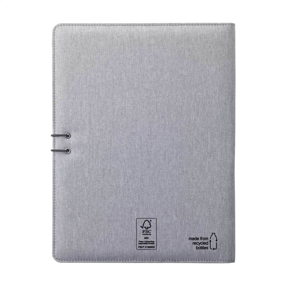 Logo trade business gift photo of: Quest Portfolio RCS RPET A4  document folder