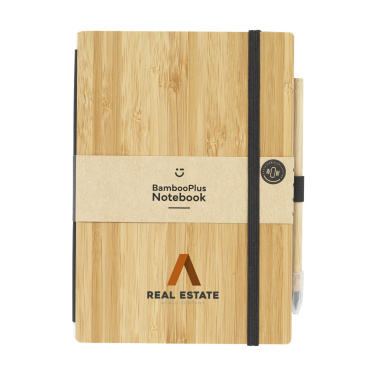 Logo trade advertising product photo of: BambooPlus Paper Notebook A5 - Inkless Pen