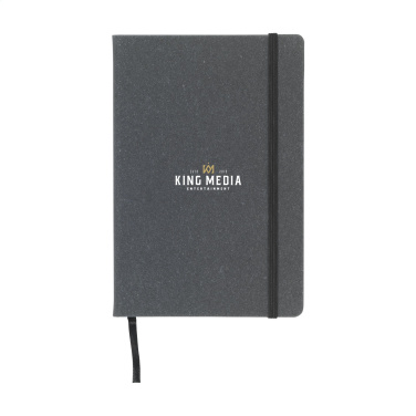 Logo trade promotional products picture of: Montana Recycled Leather Paper Notebook A5