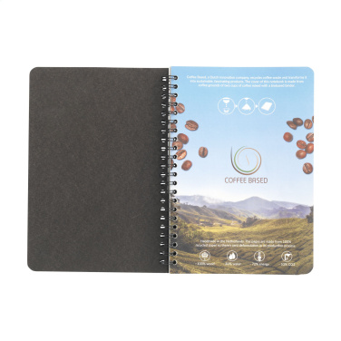 Logotrade advertising product image of: Coffee Paper Notebook Wire-O A5