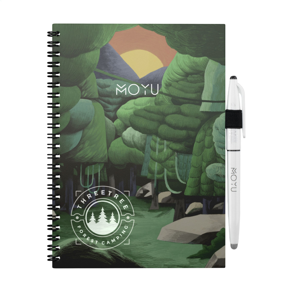 Logo trade promotional giveaways image of: MOYU Erasable Stone Paper Notebook Custom SoftCover
