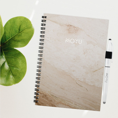 Logo trade corporate gifts picture of: MOYU Erasable Stone Paper Notebook Custom SoftCover