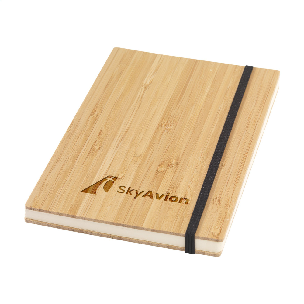 Logotrade promotional gift image of: Bamboo Journal Naked Spine Paper Notebook A5