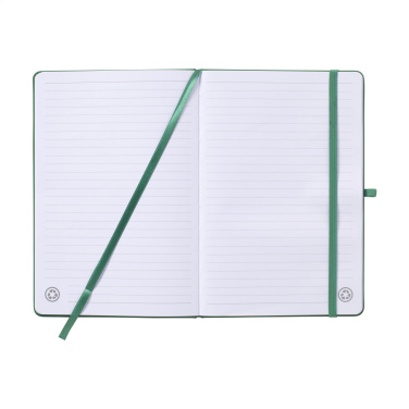 Logo trade promotional giveaways picture of: Recycled GRS PU Paper Notebook A5