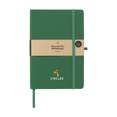 Logotrade promotional product picture of: Recycled GRS PU Paper Notebook A5