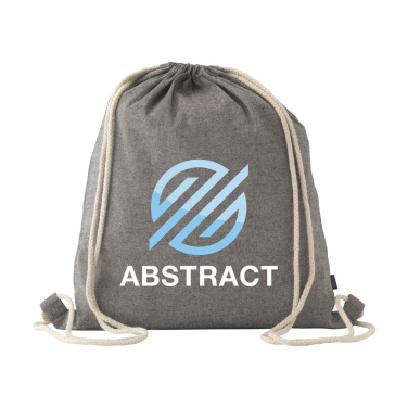 Logo trade business gift photo of: GRS Recycled Cotton PromoBag (180 g/m²) backpack