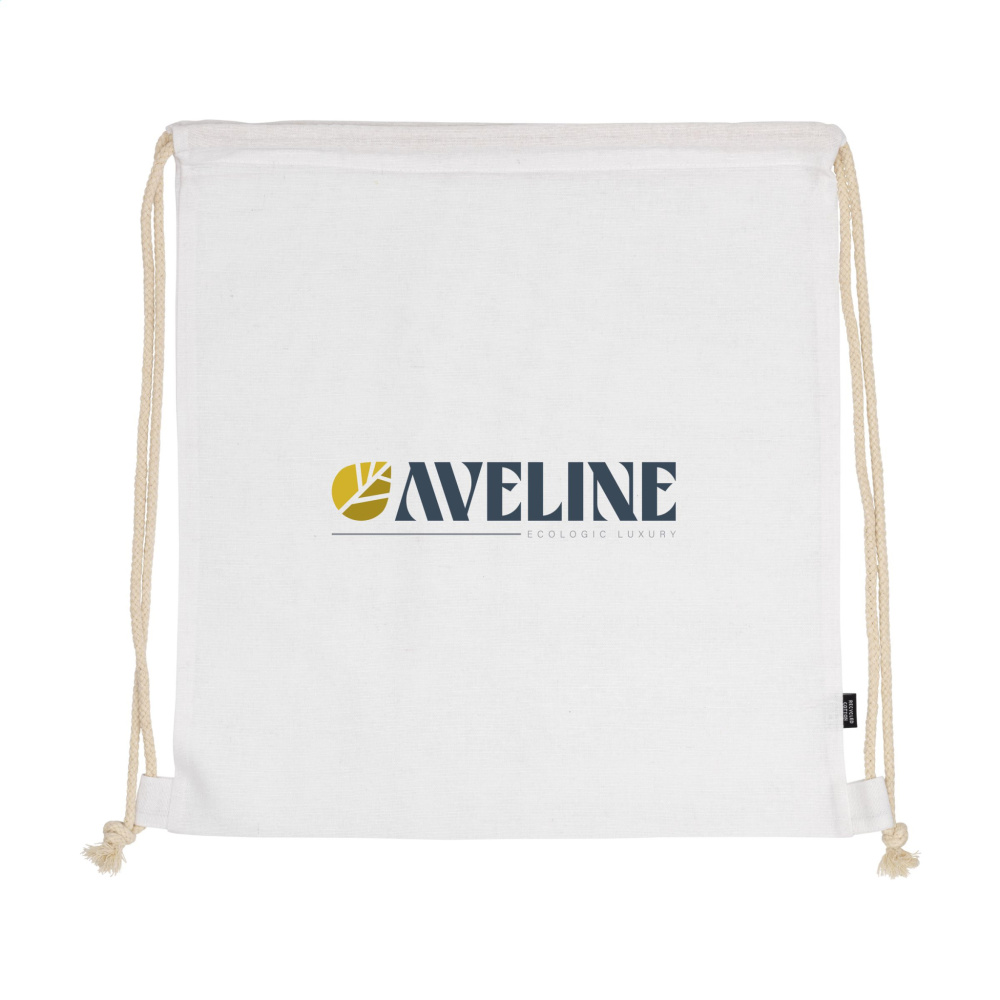 Logo trade promotional giveaway photo of: PromoColour GRS Recycled Cotton Backpack (150 g/m²)