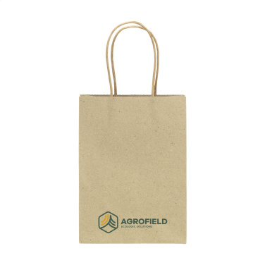 Logotrade advertising product image of: Leaf It Bag recycled grass paper (120 g/m²) S