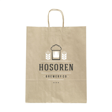 Logo trade promotional item photo of: Leaf It Bag recycled grass paper (90 g/m²) M