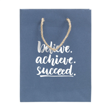 Logo trade promotional items picture of: Leaf It Bag recycled with jeans fibres (180 g/m²) S