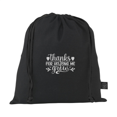 Logo trade advertising products image of: Gift Pouch GRS Recycled Cotton (150 g/m²) M