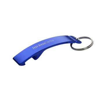 Logo trade promotional item photo of: Alu Opener keyring