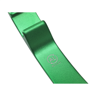 Logo trade promotional items picture of: Alu Opener GRS Recycled keyring