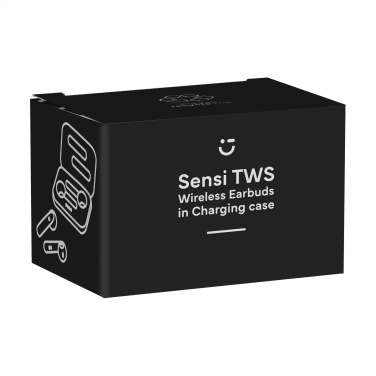 Logo trade corporate gifts image of: Sensi TWS Wireless Earbuds in Charging Case