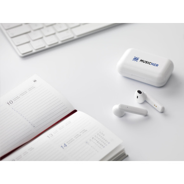 Logo trade advertising products image of: Sensi TWS Wireless Earbuds in Charging Case