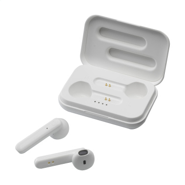 Logo trade promotional items image of: Sensi TWS Wireless Earbuds in Charging Case
