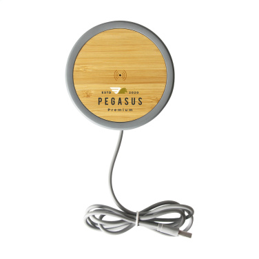 Logo trade promotional merchandise photo of: Lidos Stone ECO 10W Wireless Charger