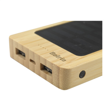 Logo trade promotional giveaways image of: Solar Powerbank 8000+ Wireless Charger