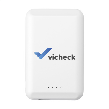 Logo trade business gift photo of: Force Magnetic RCS Recycled Wireless Powerbank 5000