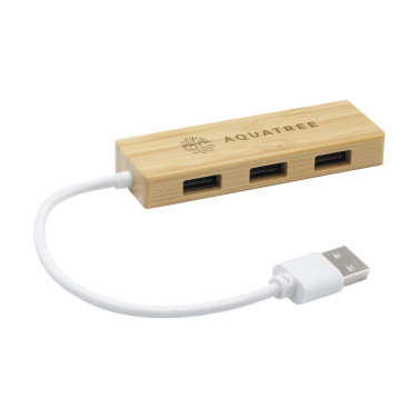Logotrade promotional product image of: Bamboo USB Hub