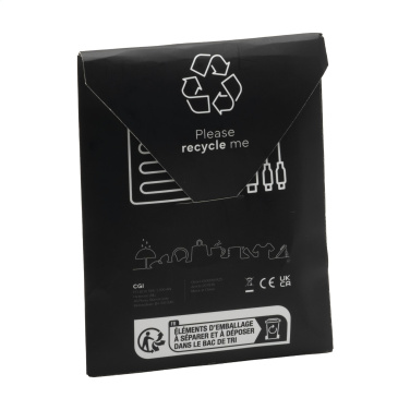 Logo trade promotional giveaway photo of: Charging Cable RCS Recycled ABS-TPE